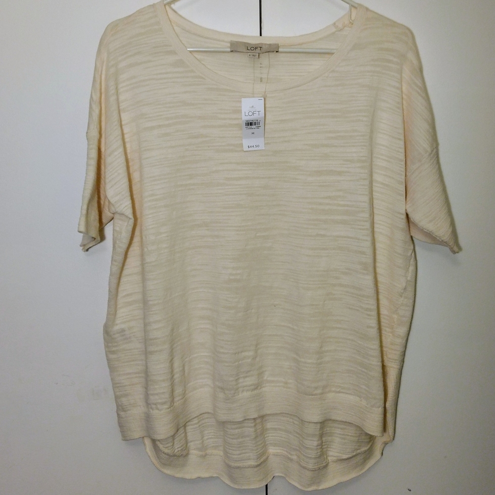 Loft Cream Tunic Sweater